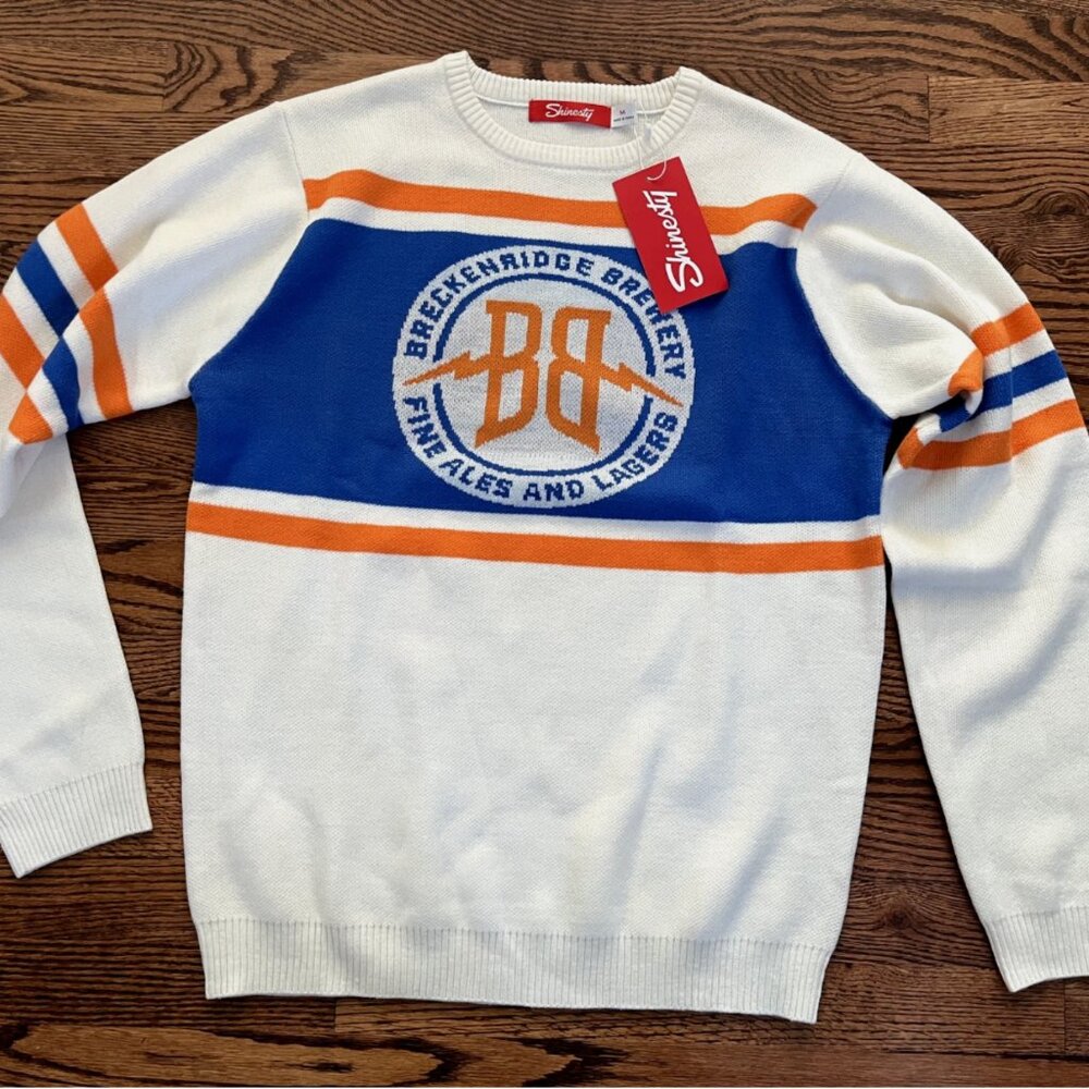 NWT Breckenridge Brewery Shinesty Sweater Size Medium Men Knit Beer Colorado